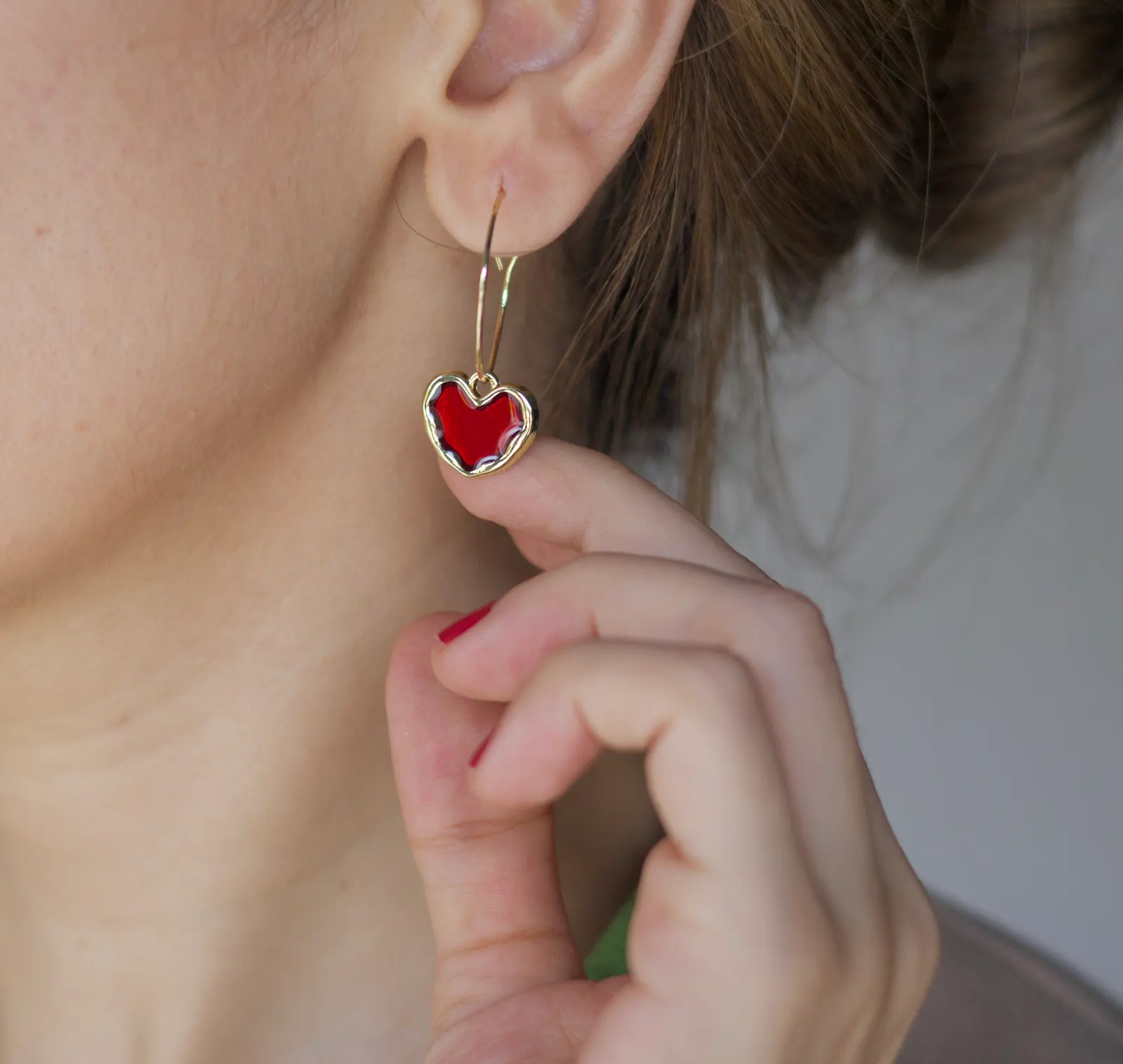 Korean Heart Earrings