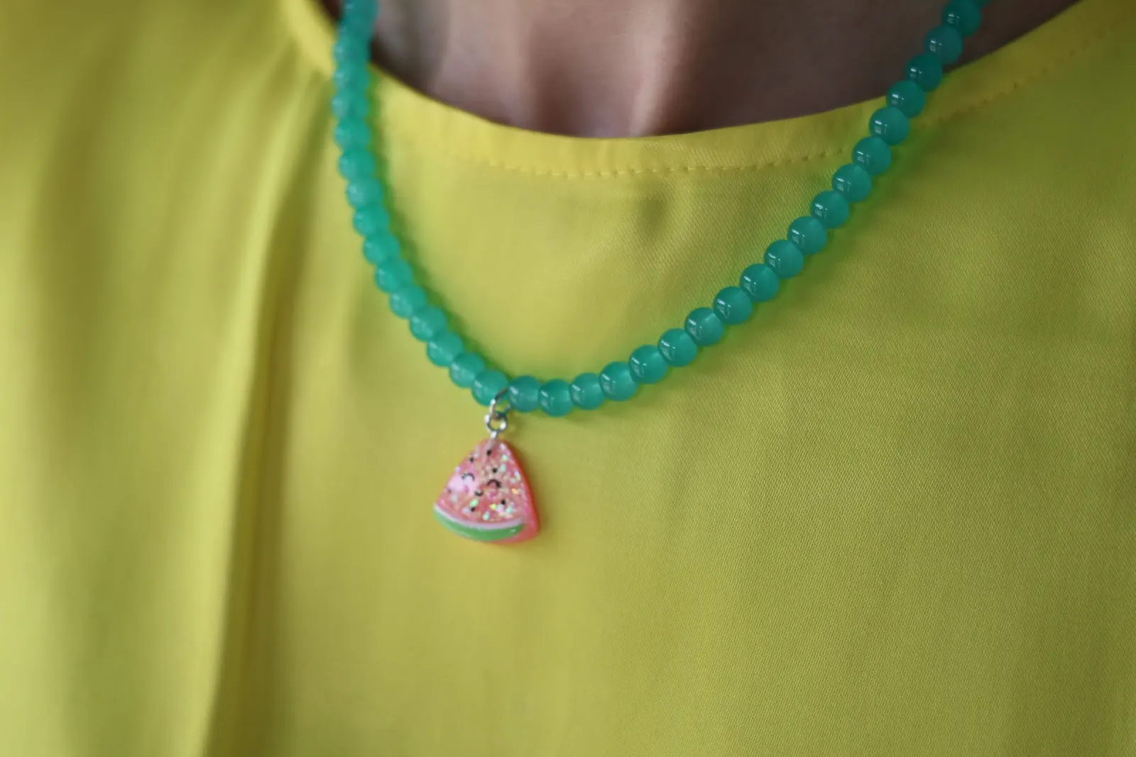 Beaded Water Melon Necklace